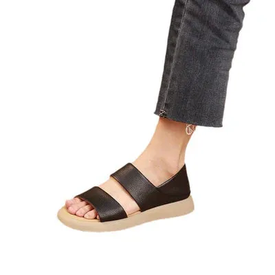 2025 Summer Casual Sports Women's Shoes Slip-on Open Toe Roman Shoes Sandals Sandals