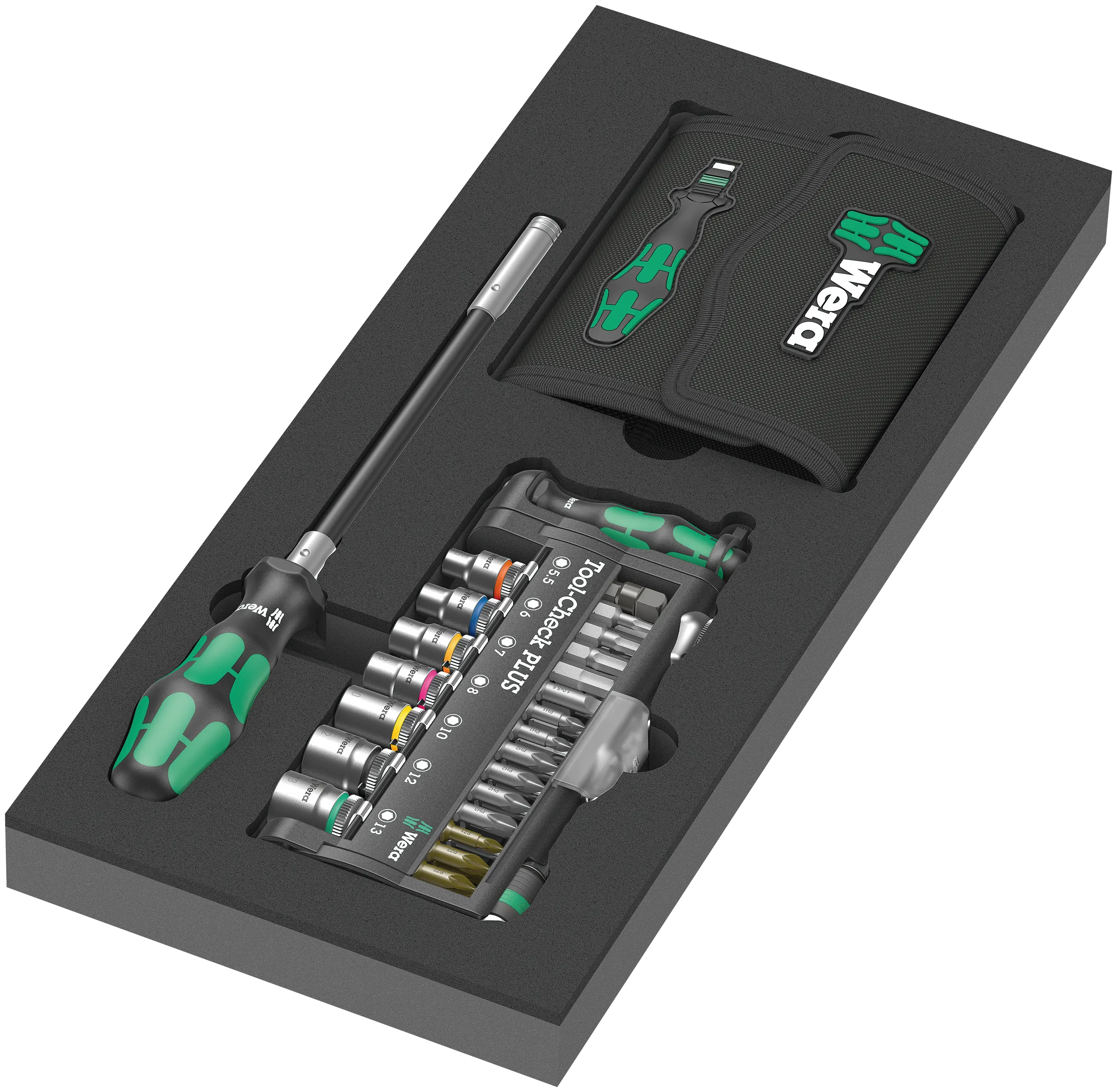 9750 Foam insert Kraftform Kompakt and Tool-Check PLUS set 1, 57 pieces - 05150150001