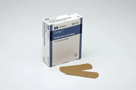 Adhesive Strips Standard Sizes Curity™ Fabric Tan Sterile   Cardinal Health