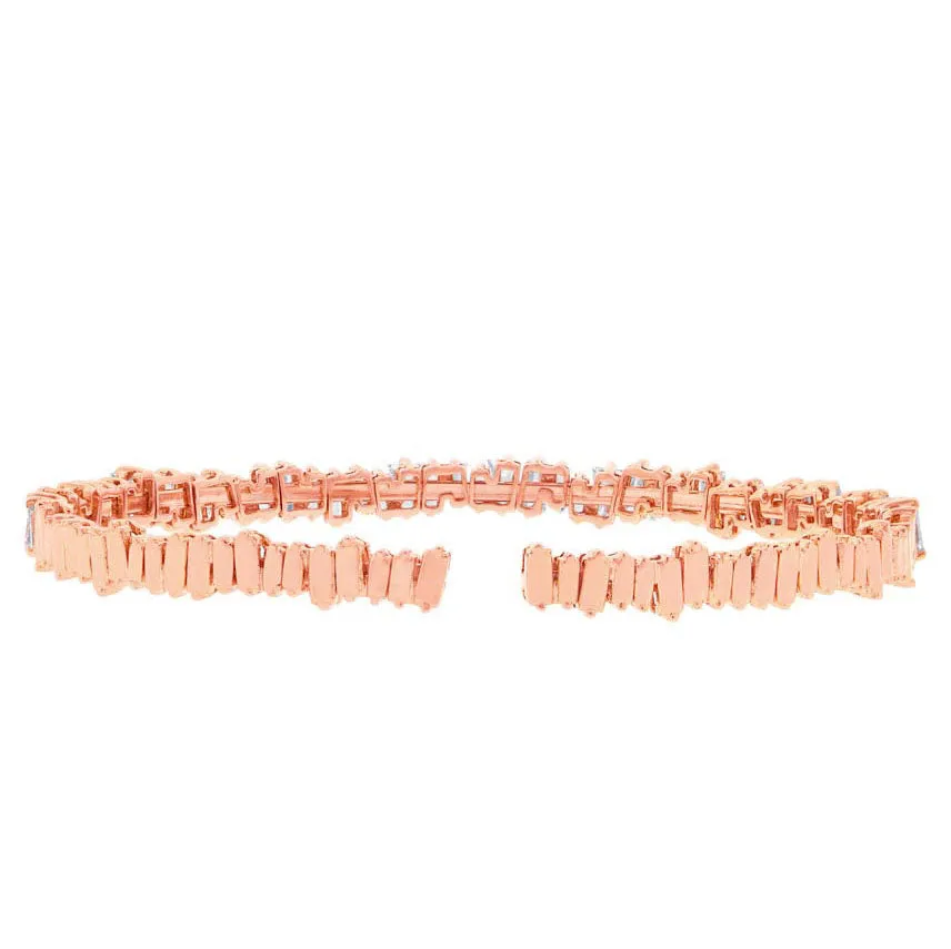 Baguette Diamond Bangle