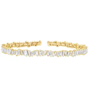 Baguette Diamond Bangle