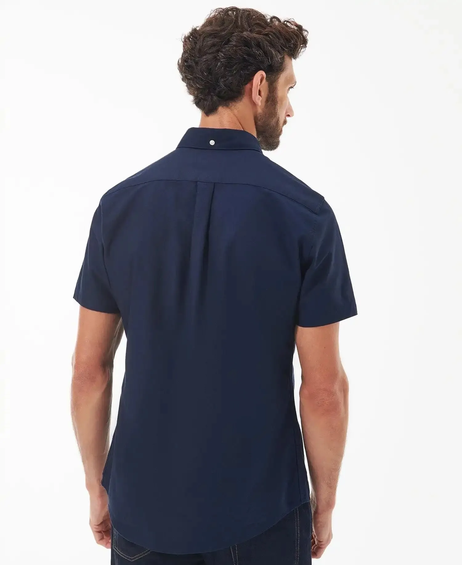 Barbour Mens Oxtown Short Sleeve Shirt Navy
