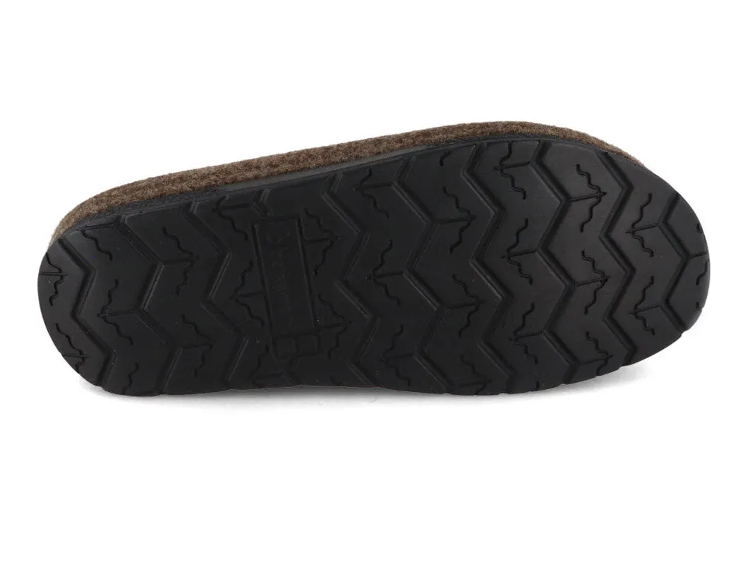 Berkemann BERKINA Men Felt Slippers 'Nils', brown