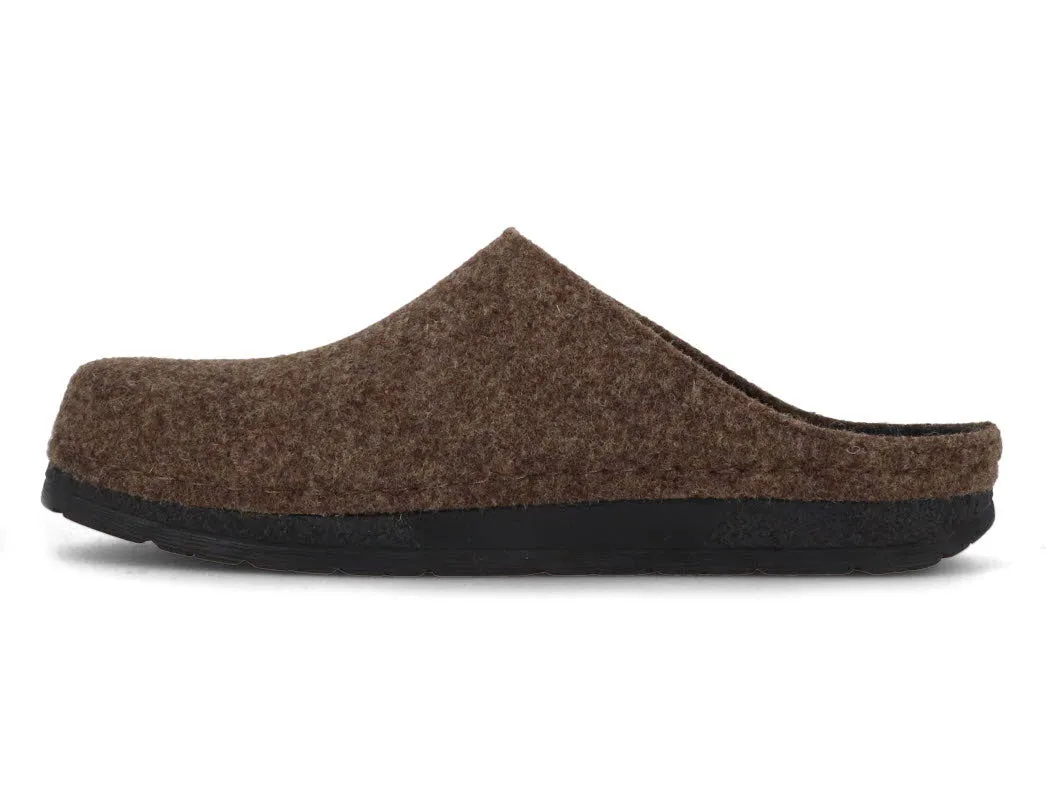 Berkemann BERKINA Men Felt Slippers 'Nils', brown