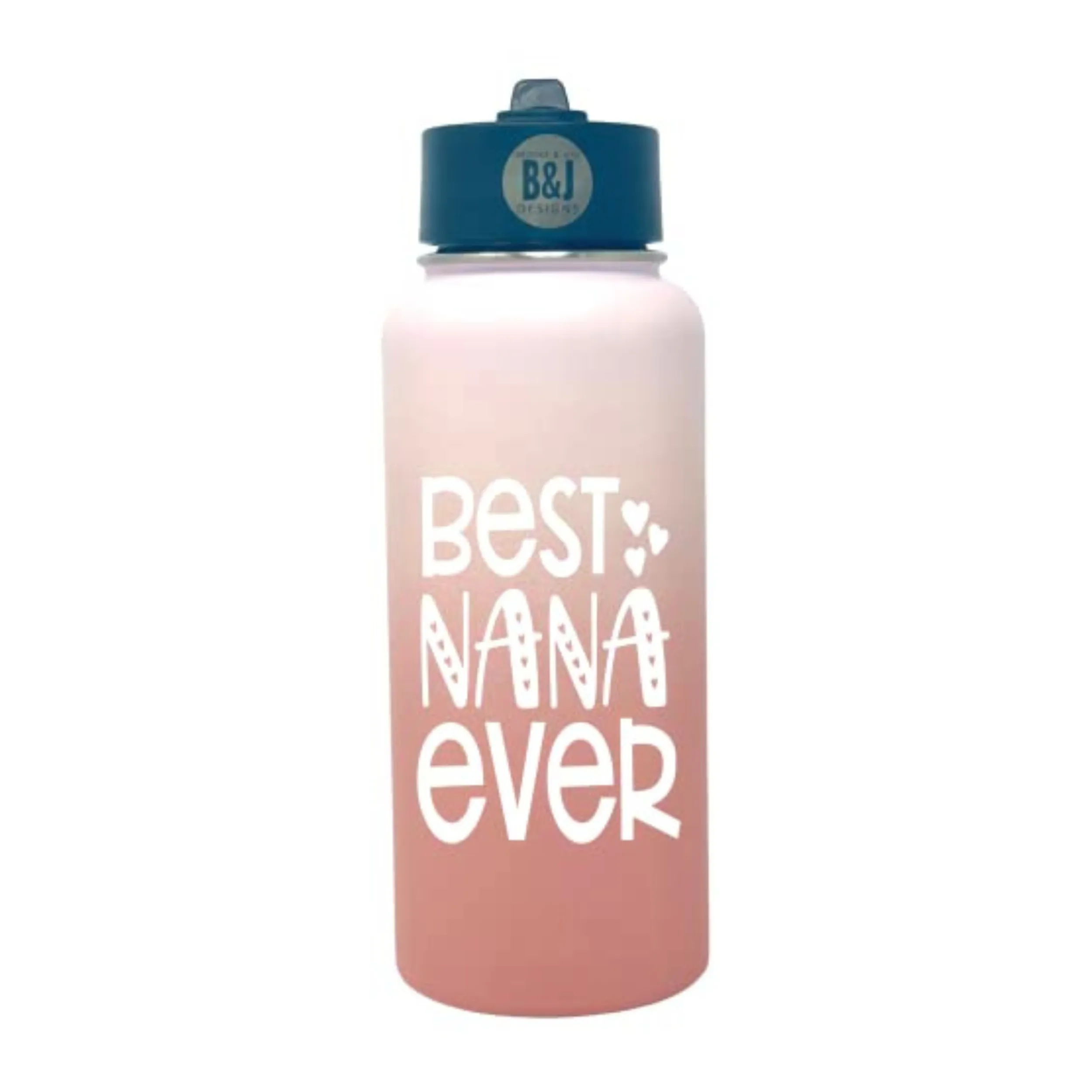Best Nana Ever 32 oz Rose Gold Water Bottle for Grandmothers