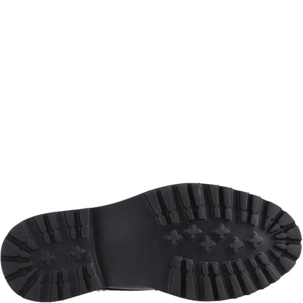 Black Gabi Patent Junior School Shoes