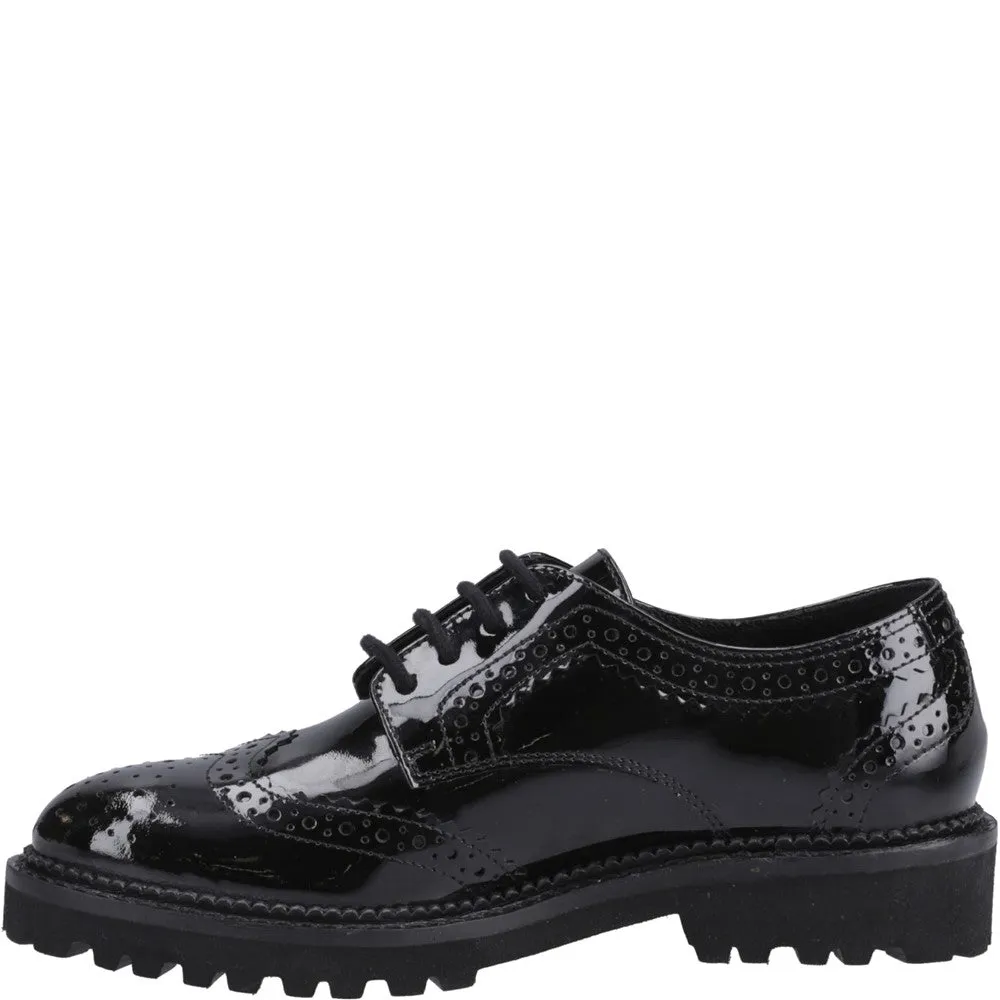 Black Gabi Patent Senior School Shoes