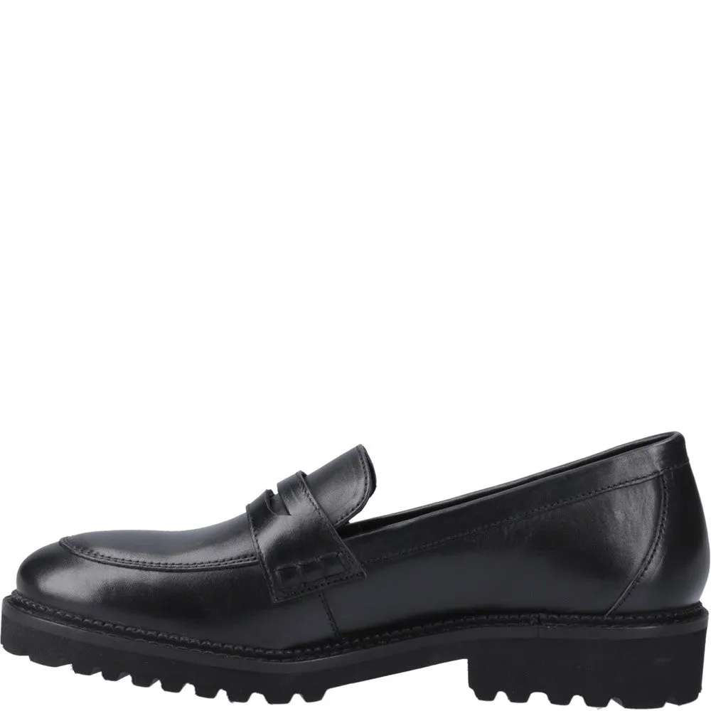 Black Grazia Loafer Junior School Shoes