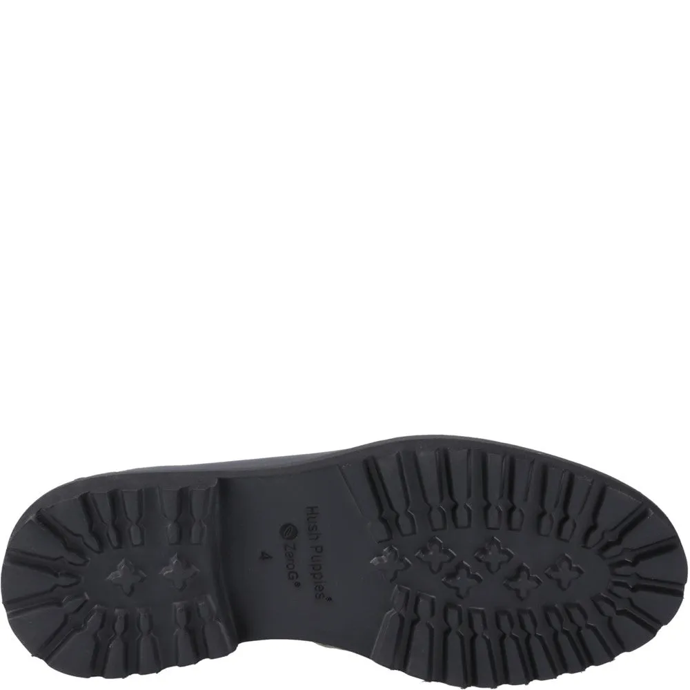 Black Grazia Loafer Junior School Shoes