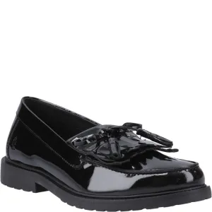 Black Verity Kiltie Patent Loafers