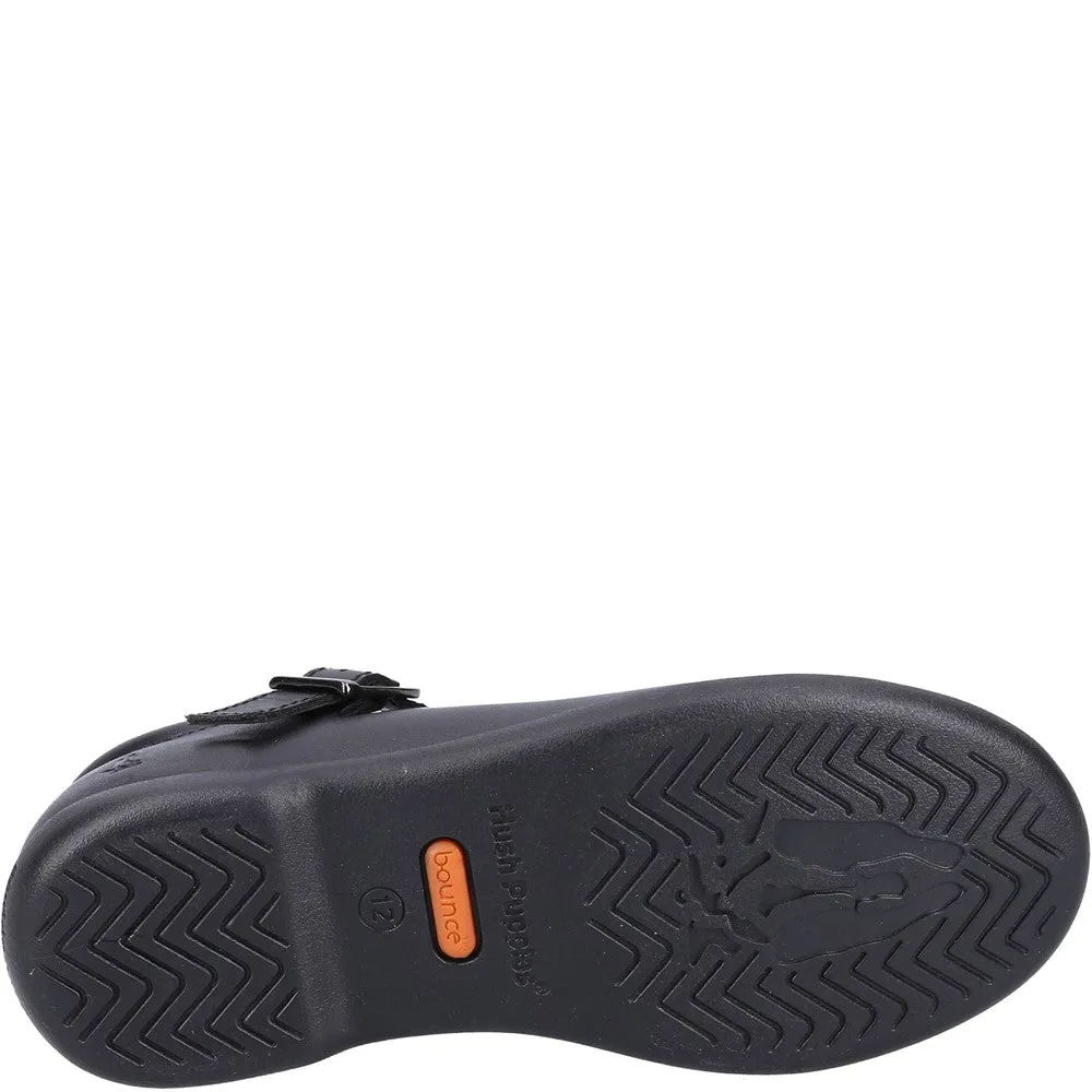 Black XL Britney Senior School Shoes