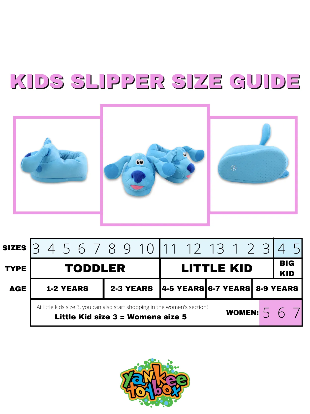 Blue's Clues & You Plush 3D Slippers