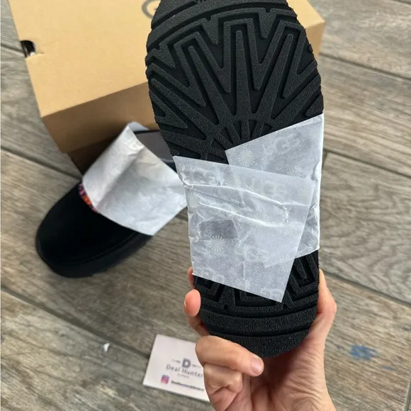 Brand New UGG Big Kids Tazzle Slippers “Black”
