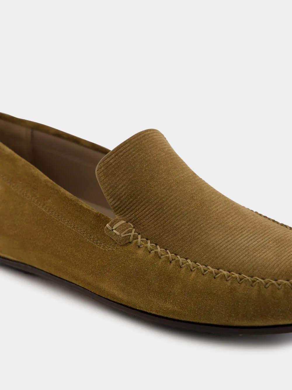 Brown Alder Roberi Suede Loafers