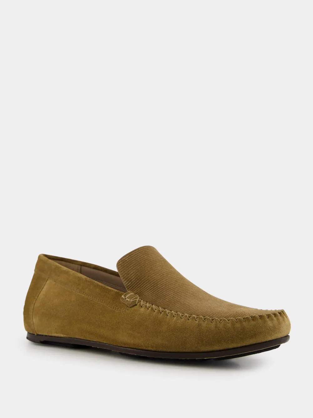 Brown Alder Roberi Suede Loafers