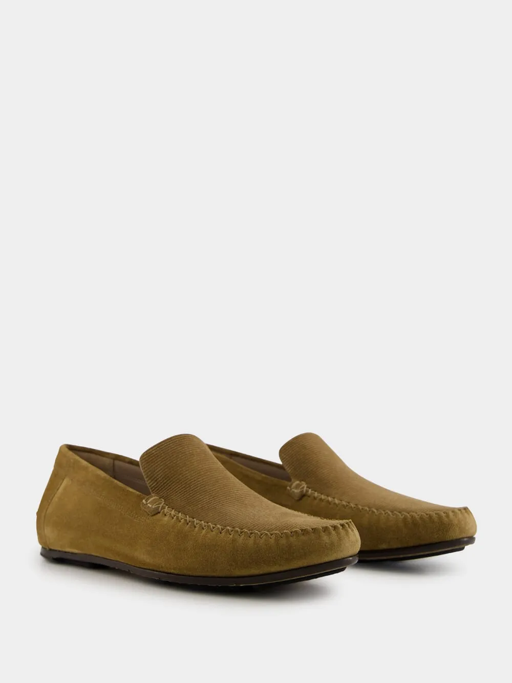 Brown Alder Roberi Suede Loafers
