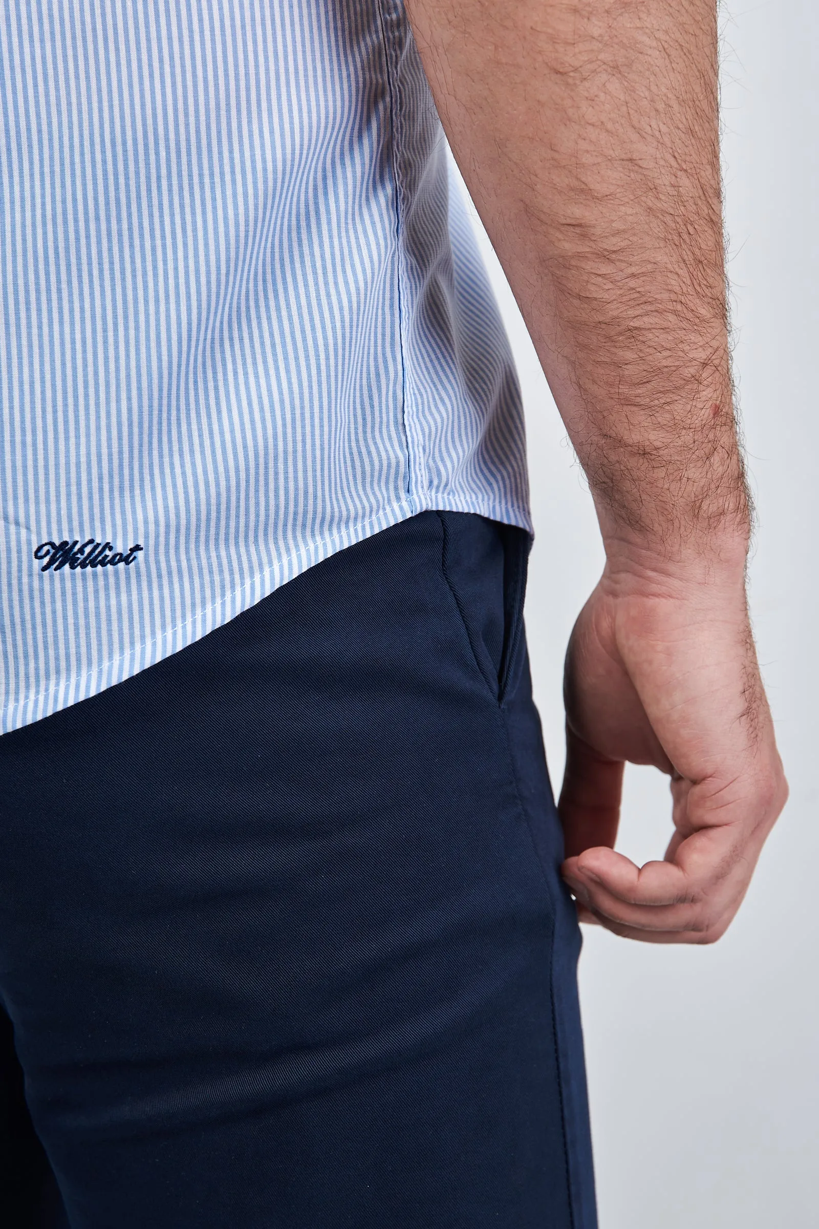 Camisa Manga Corta Raya Celeste