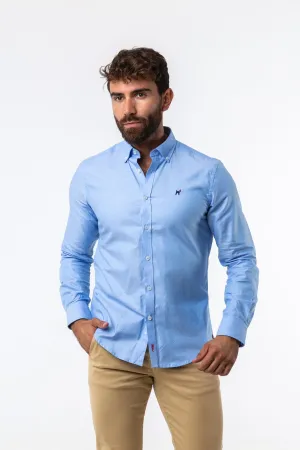 Camisa Oxford Celeste