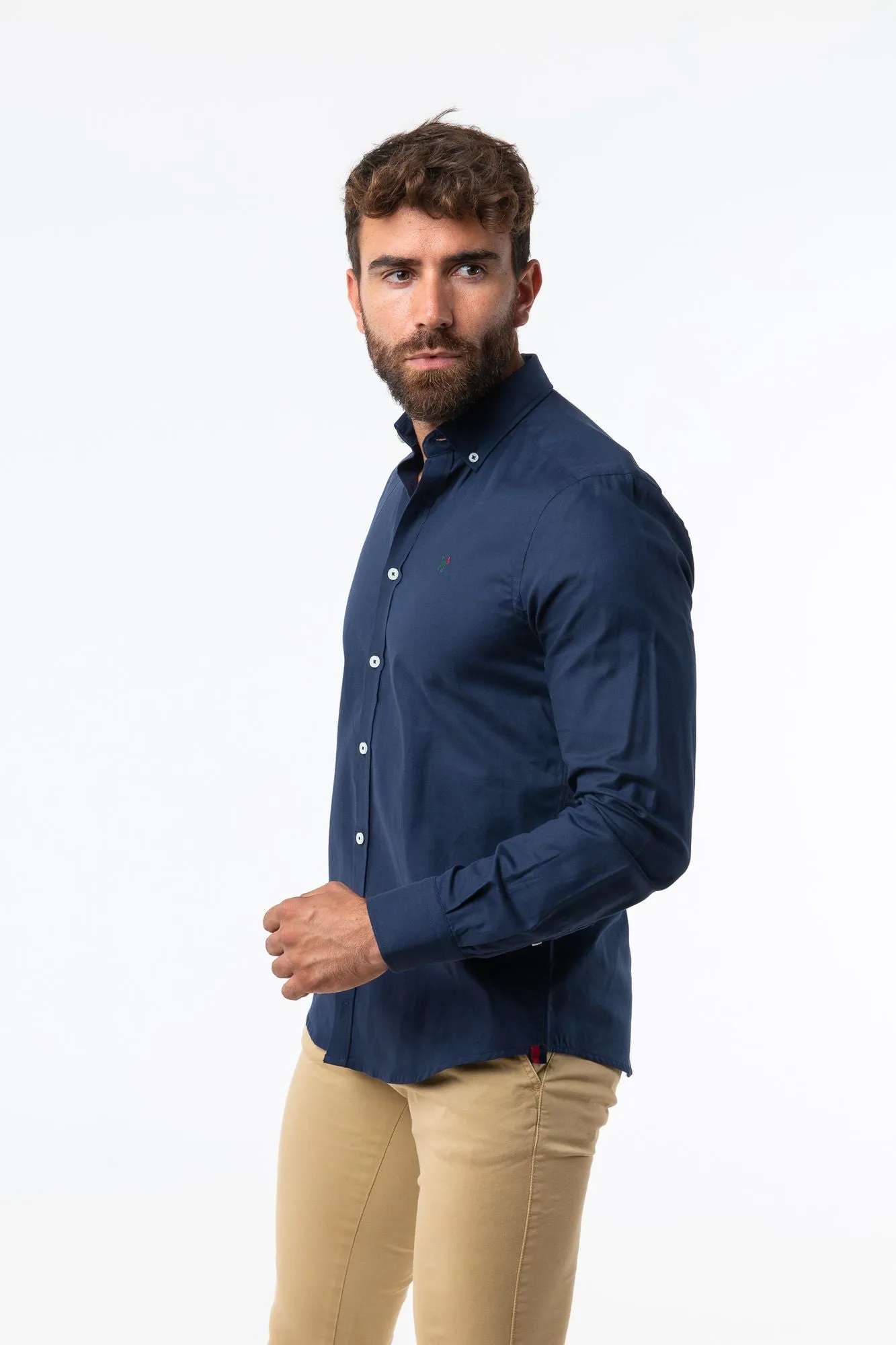 Camisa Oxford Marino