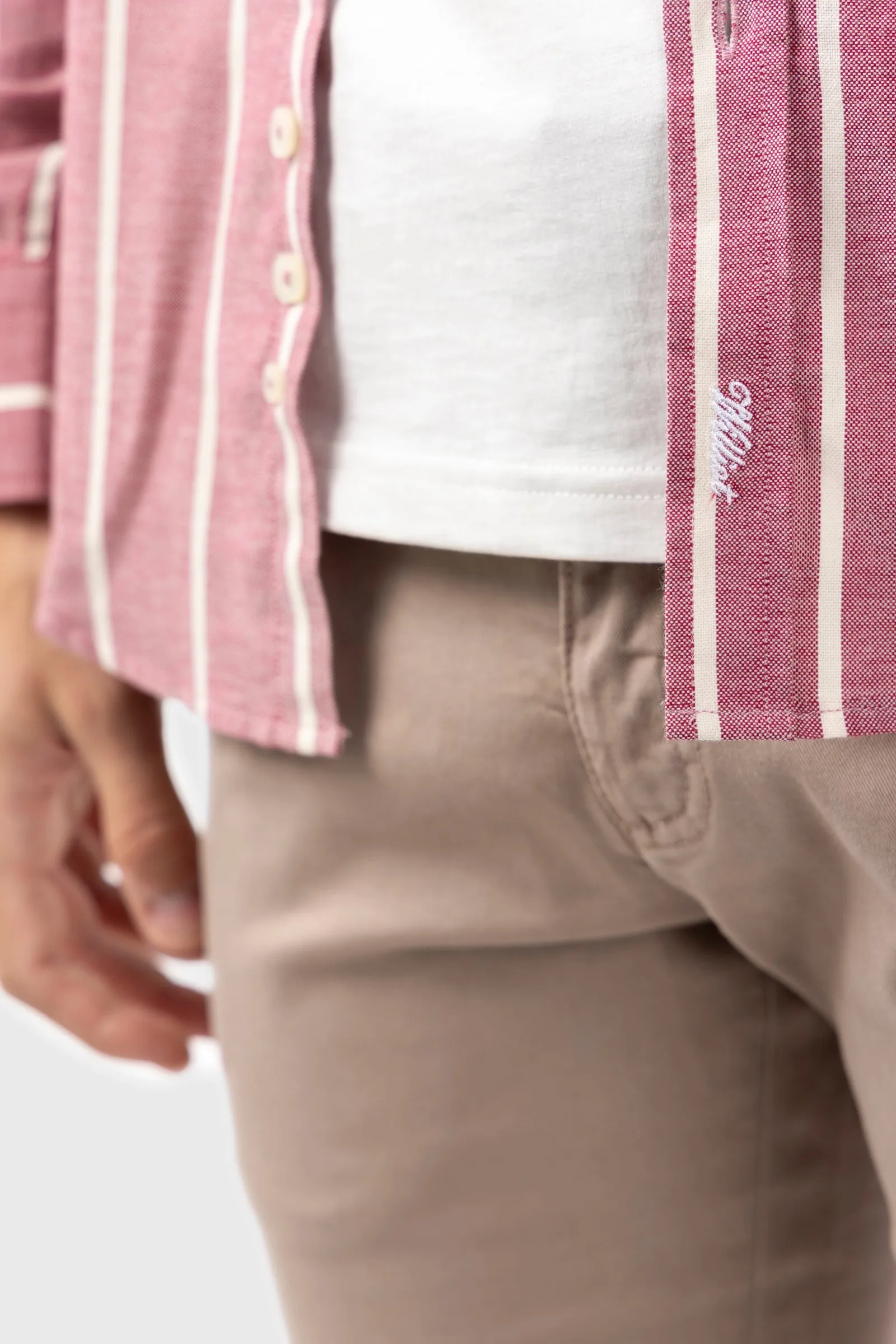 Camisa Raya Harvard Burdeos