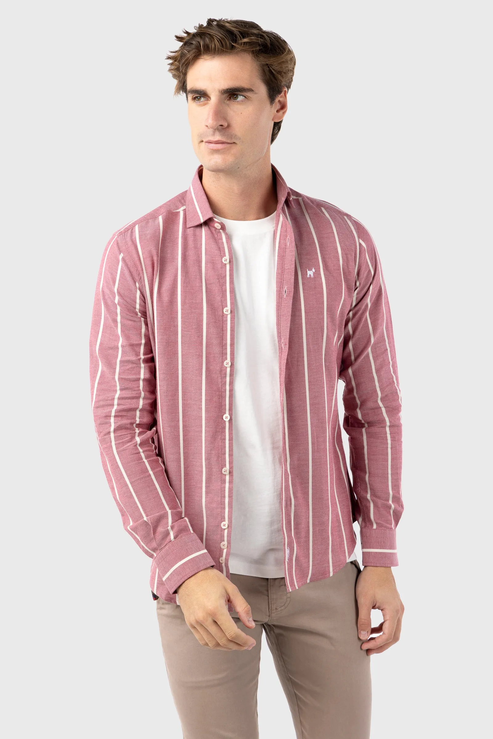Camisa Raya Harvard Burdeos