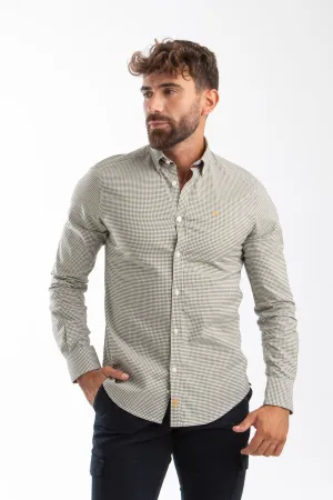 Camisa Vichy Oxford Verde Botella