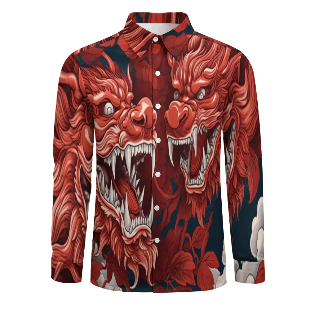 Casual One Pocket Long Sleeve Shirt