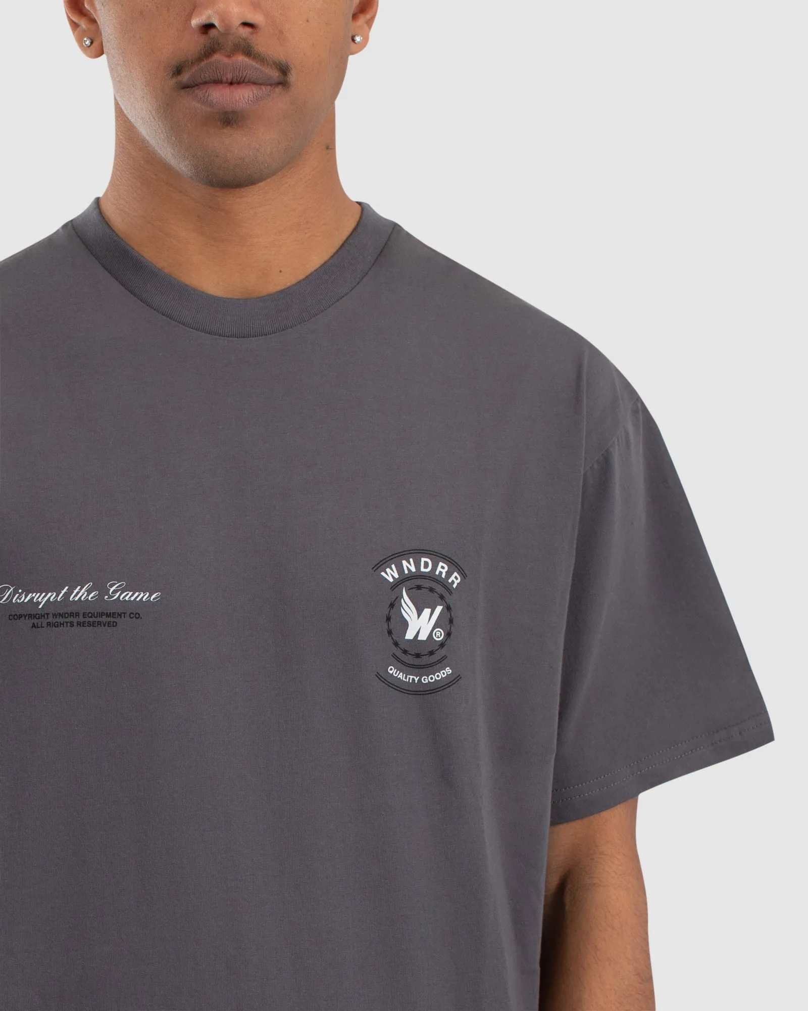 Cease Custom Fit Tee - Charcoal