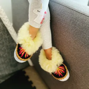 Children's Multicolour Embroidered Slippers Lucky Dip [Seconds]