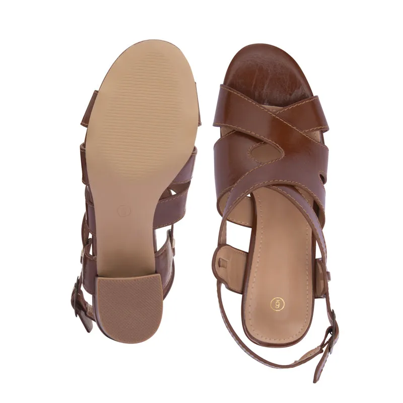 Chunky Heeled Sandals Mysoft