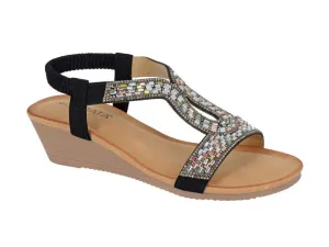 Cipriata L496A Womens Jewelled Slingback Sandal