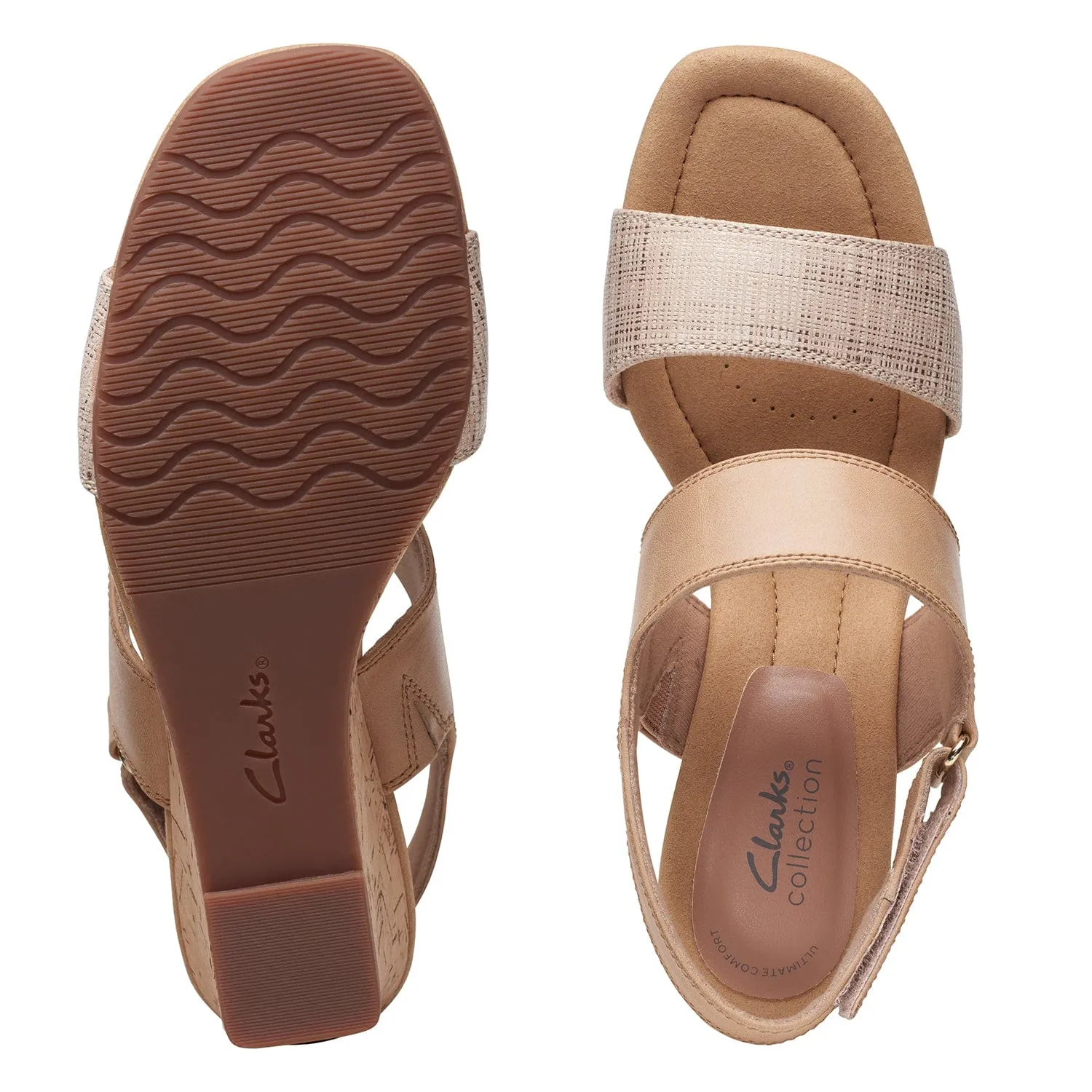 Clarks Kyarra Faye Sandals (Wide Fit)