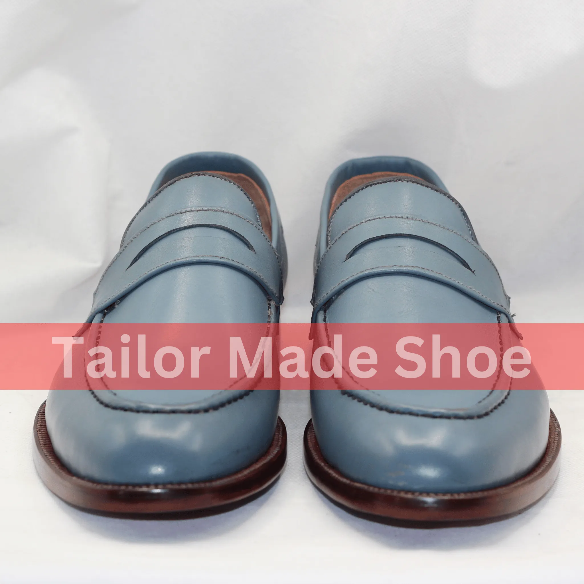 Classic Blue Leather Loafers Tailor-Made Blue Leather Loafers – Luxury Footwear for Men – Timeless Elegance & Comfort Perfect Blend of Style & Comfort