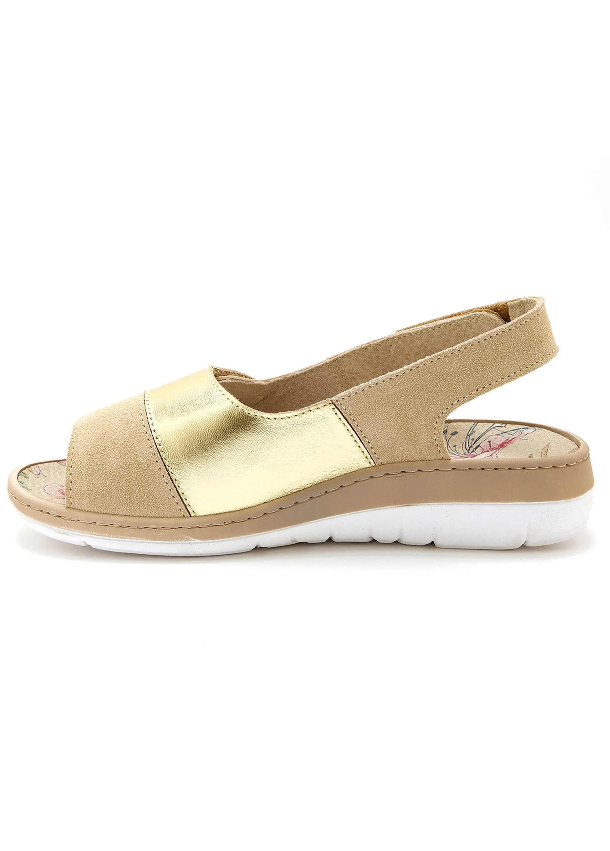Comfortable, extra wide leather sandals