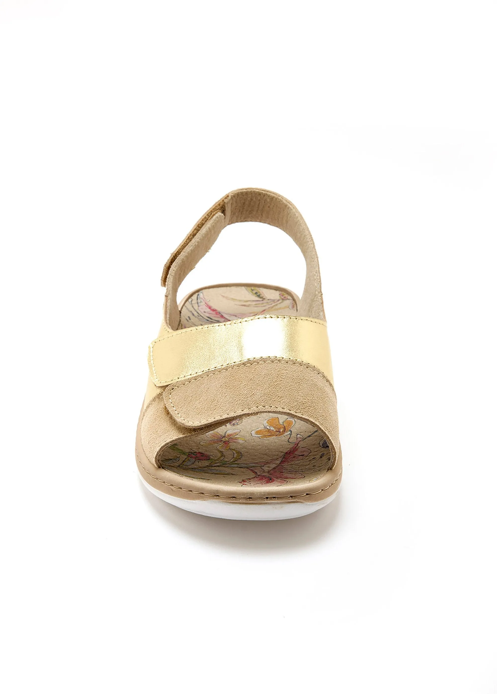 Comfortable, extra wide leather sandals