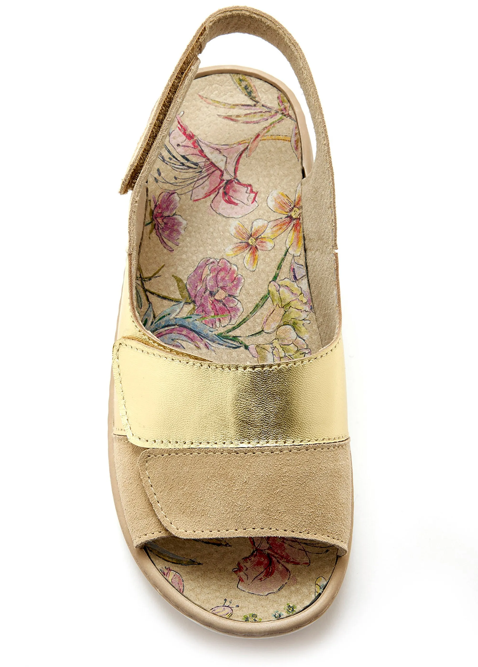 Comfortable, extra wide leather sandals