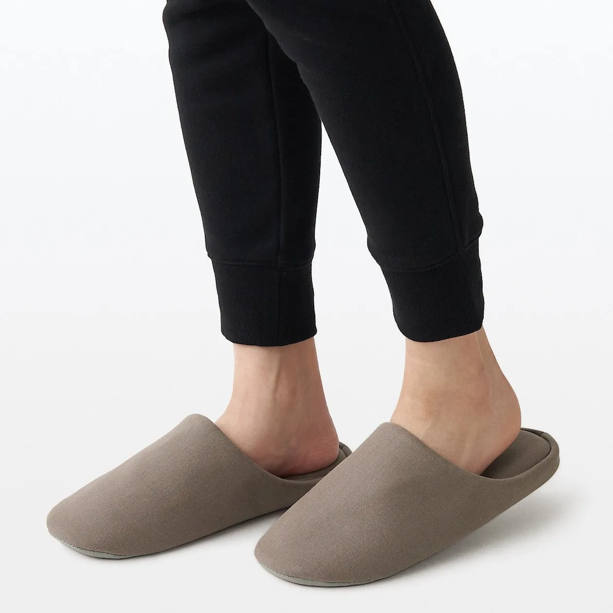 Cotton Insole Slippers - Mocha brown
