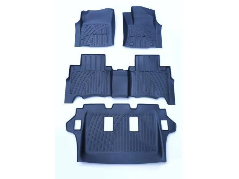 Custom Dna Toyota Fortuner Automatic 2015  Blue Rubber Car Mats