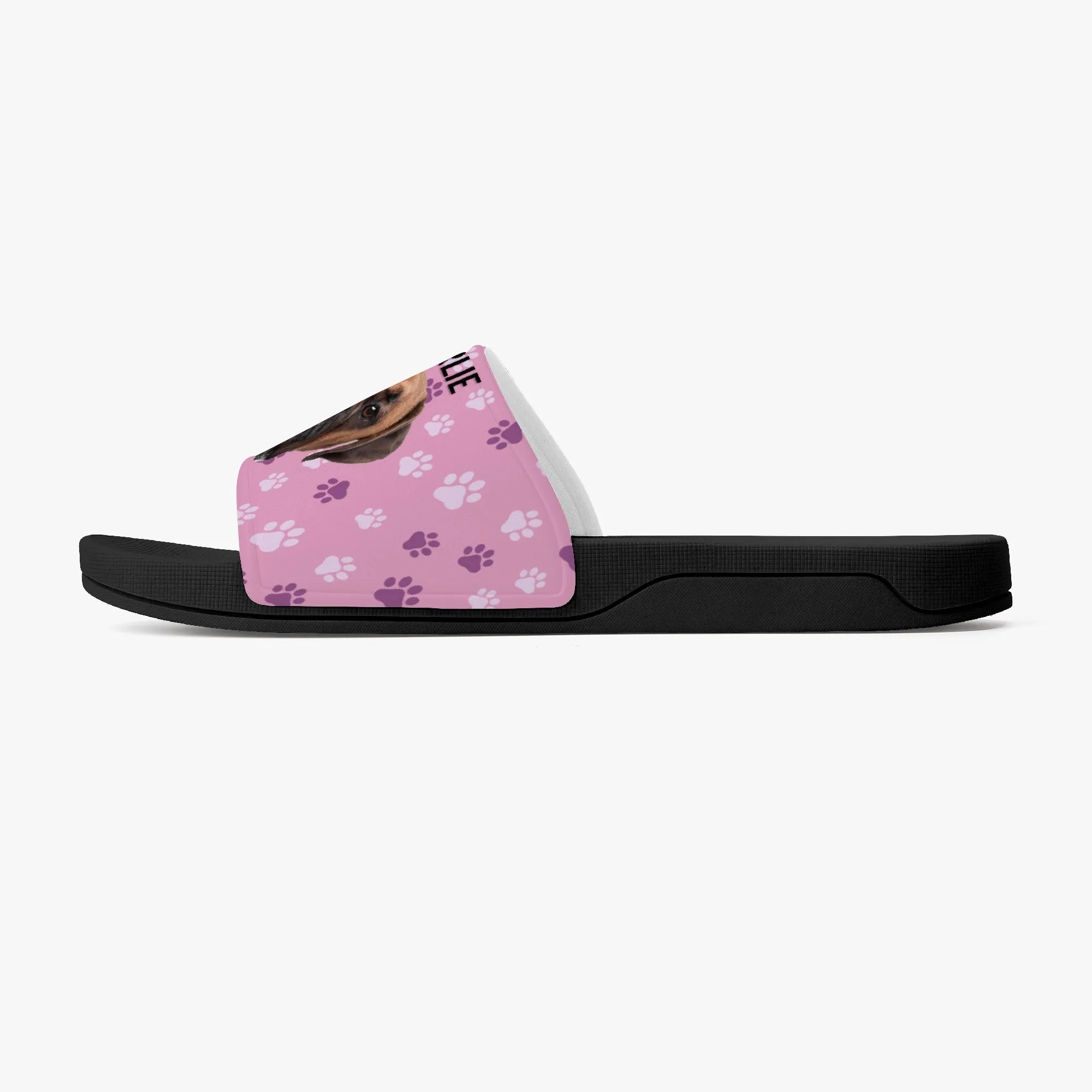 Custom Dog Photo Sandals, Personalized Casual Slides, Custom Dog Portrait Slippers for Dog Lovers