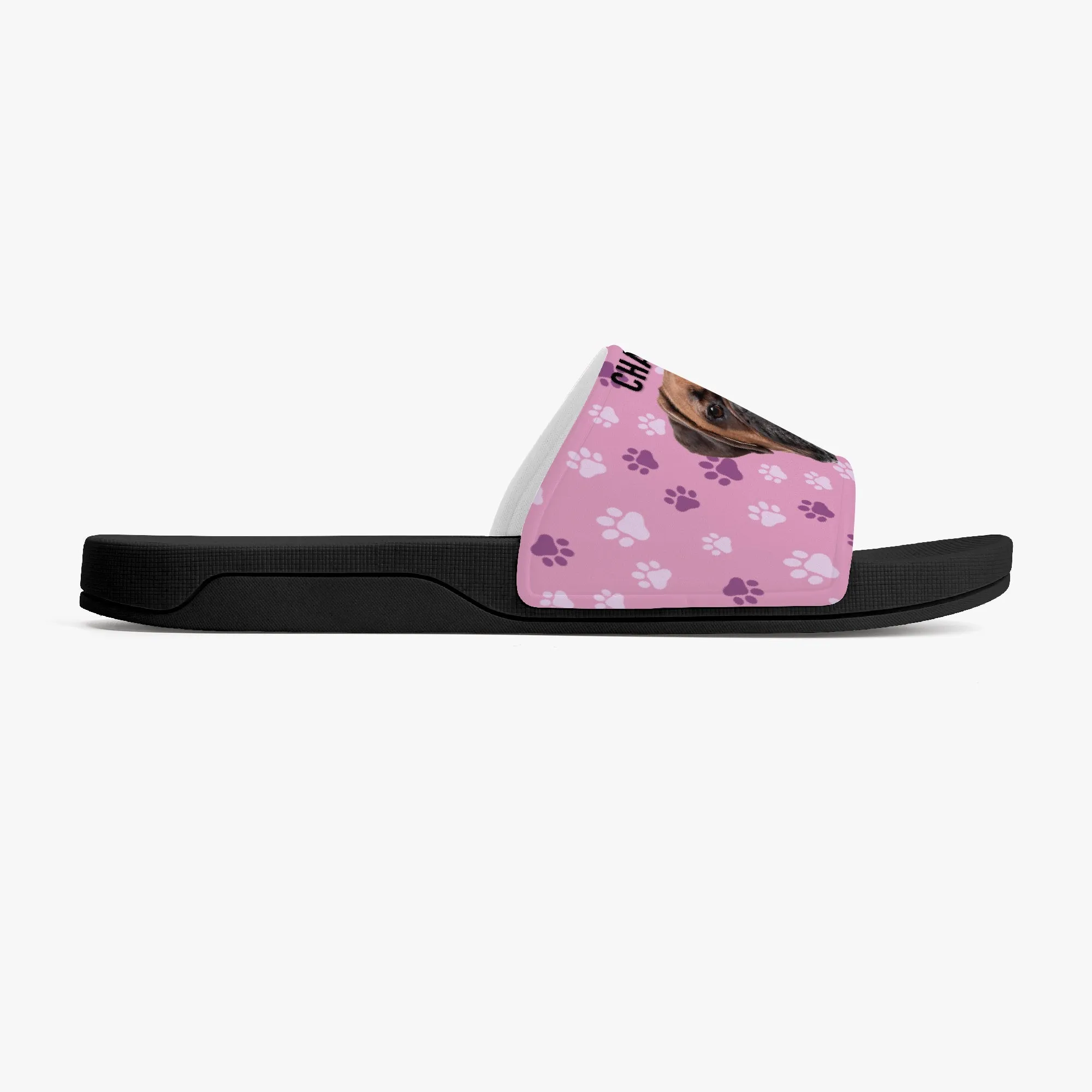 Custom Dog Photo Sandals, Personalized Casual Slides, Custom Dog Portrait Slippers for Dog Lovers