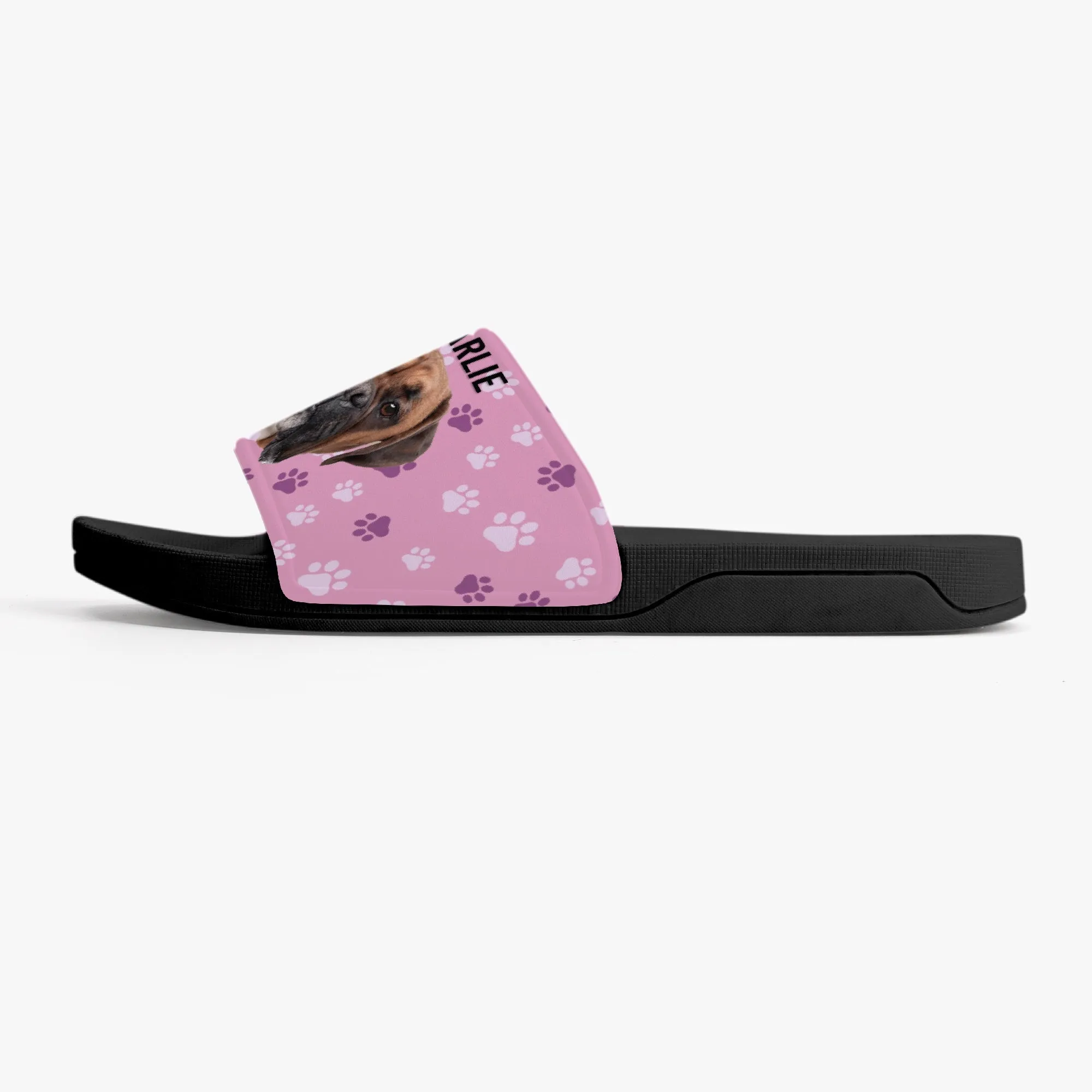 Custom Dog Photo Sandals, Personalized Casual Slides, Custom Dog Portrait Slippers for Dog Lovers
