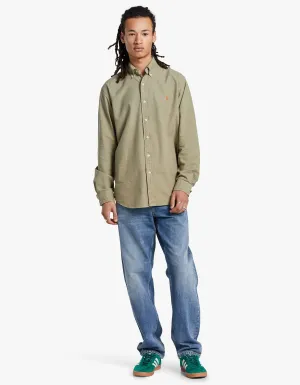 Custom Fit Long Sleeve Sport Shirt - Sage Green