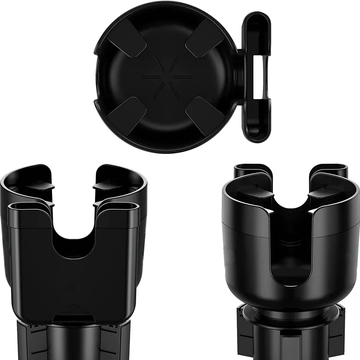 Custom Text Car Cup Holder 2-in-1, Car Cup Holder Expander Adapter with Adjustable Base, Car Cup Holder Expander Organizer with Phone Holderr