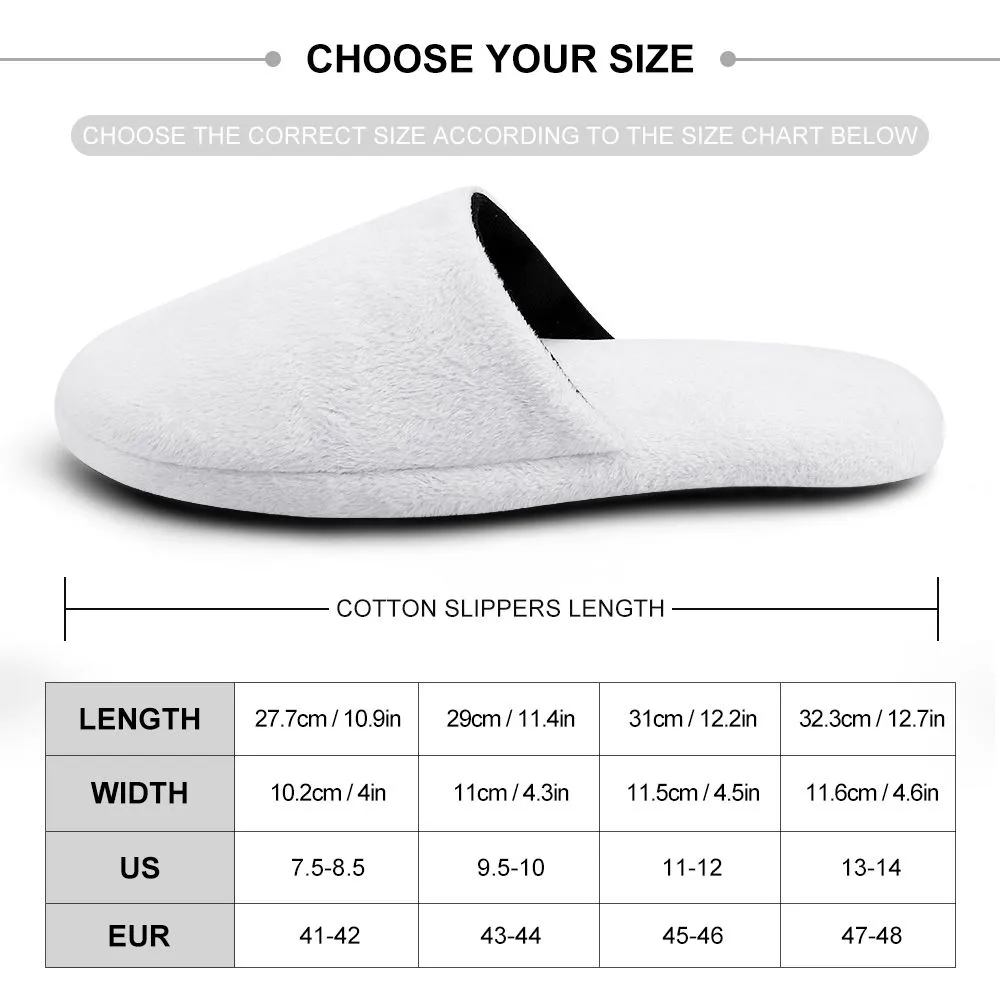 Custom Unisex Christmas Slippers Personalized Green Casual House Cotton Slippers