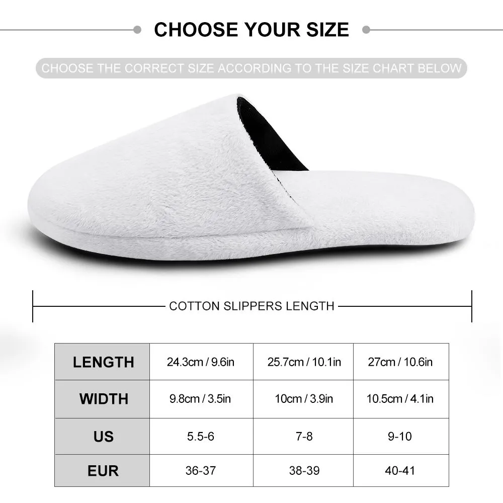 Custom Unisex Christmas Slippers Personalized Green Casual House Cotton Slippers