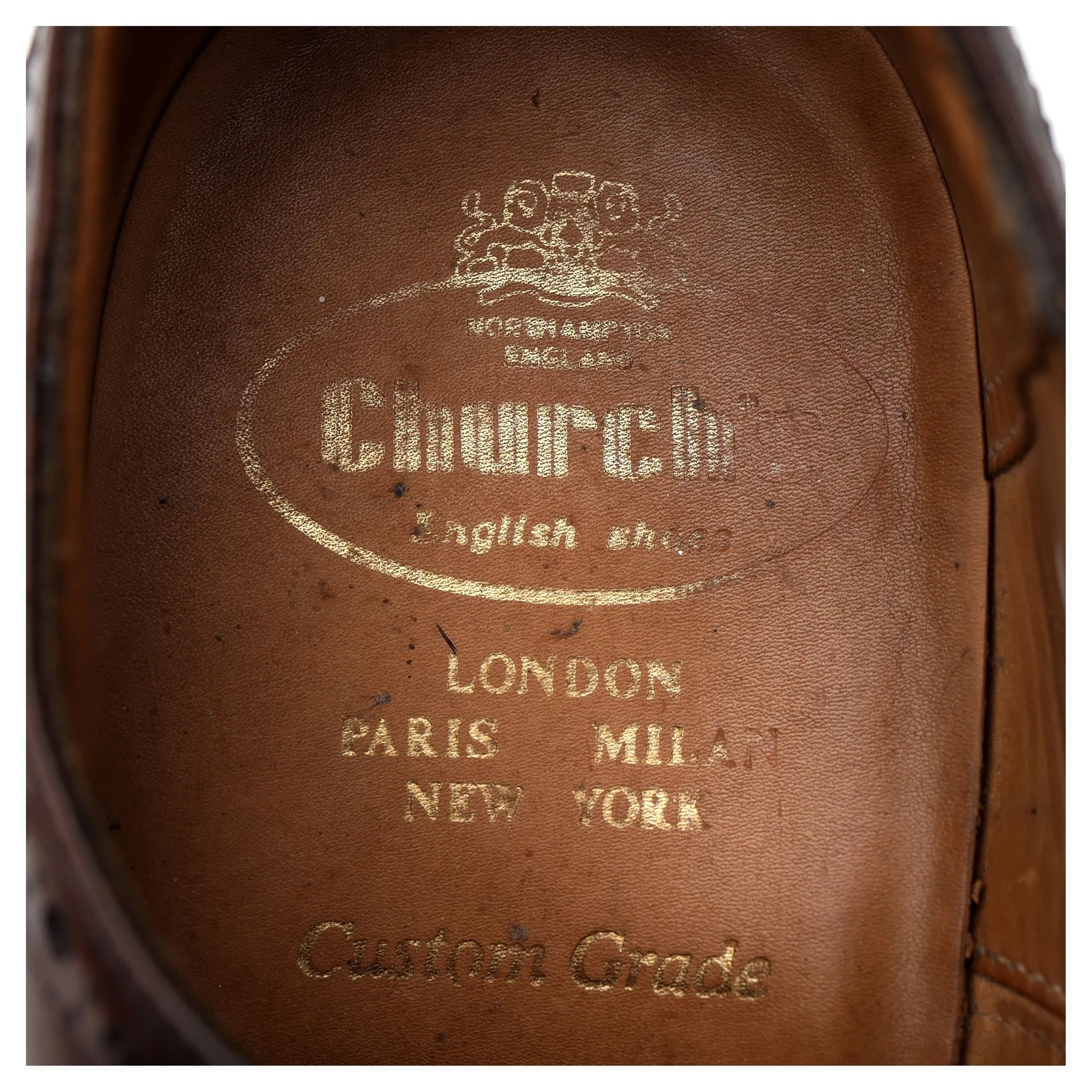 'Diplomat' Dark Brown Leather Oxford Brogues UK 5.5 G