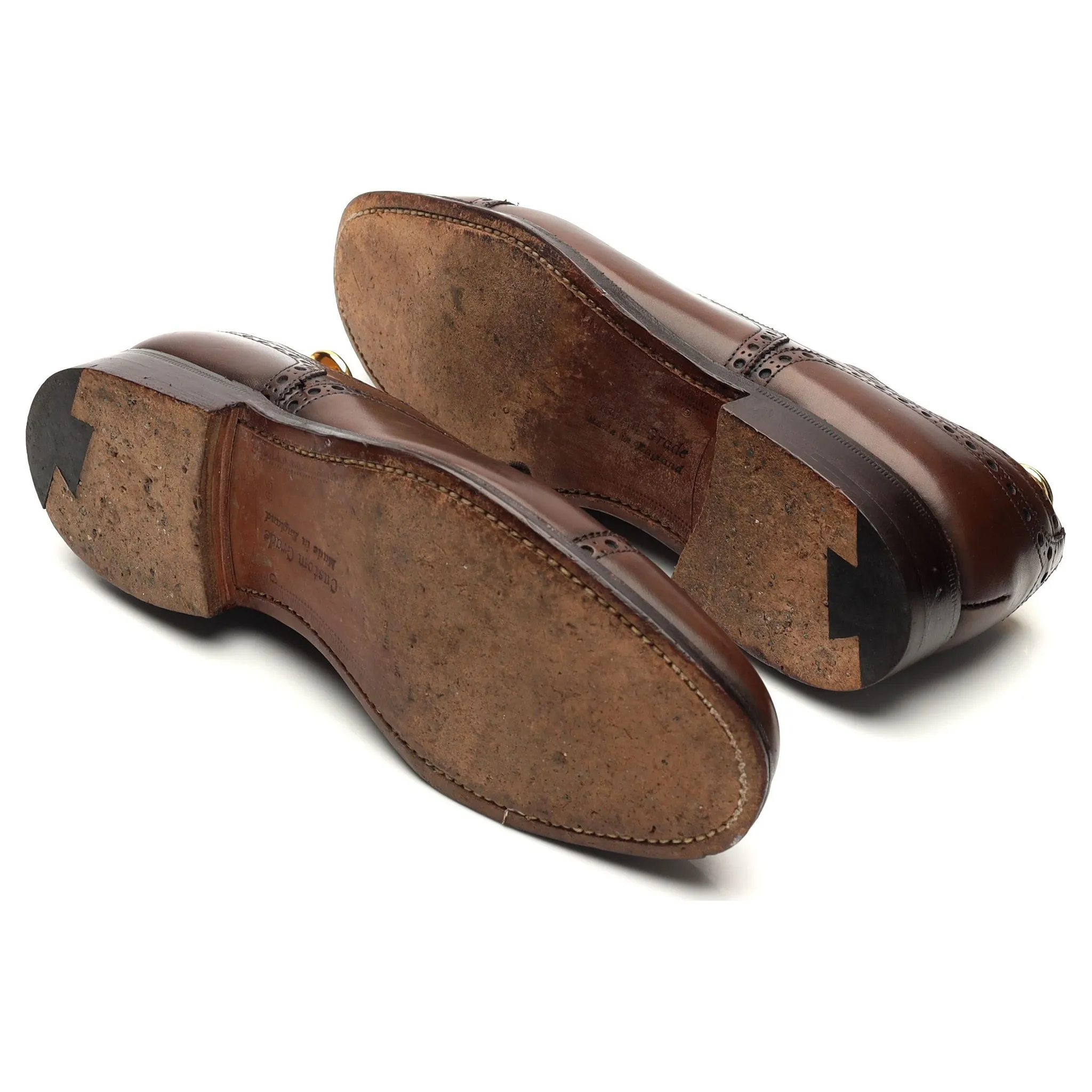 'Diplomat' Dark Brown Leather Oxford Brogues UK 5.5 G