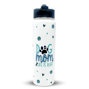 Dog Mom 24 oz Full Color Water Bottle