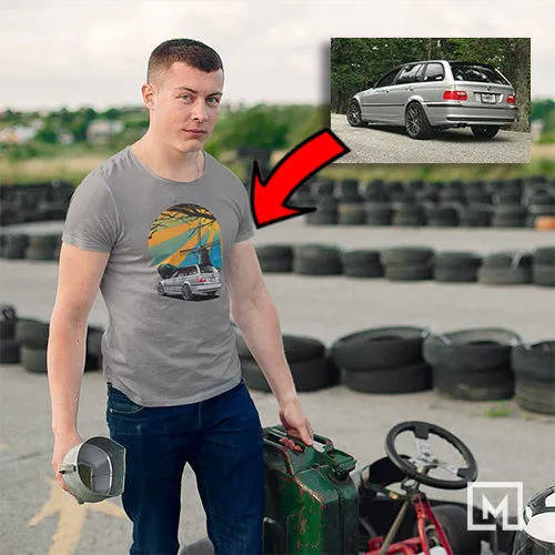 European Cars | Custom Print for Men | Fitted T-shirt