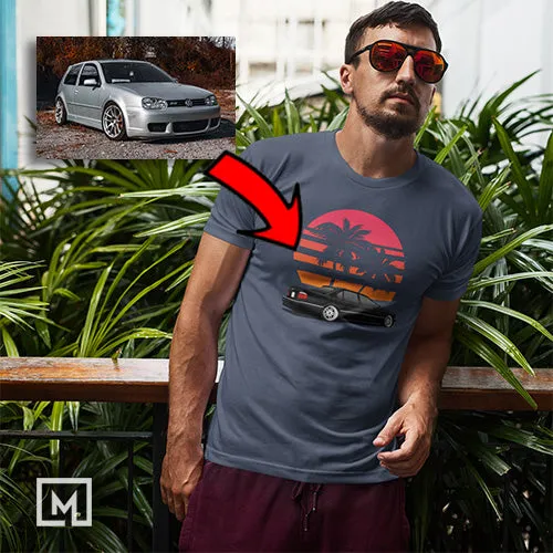 European Cars | Custom Print for Men | Fitted T-shirt